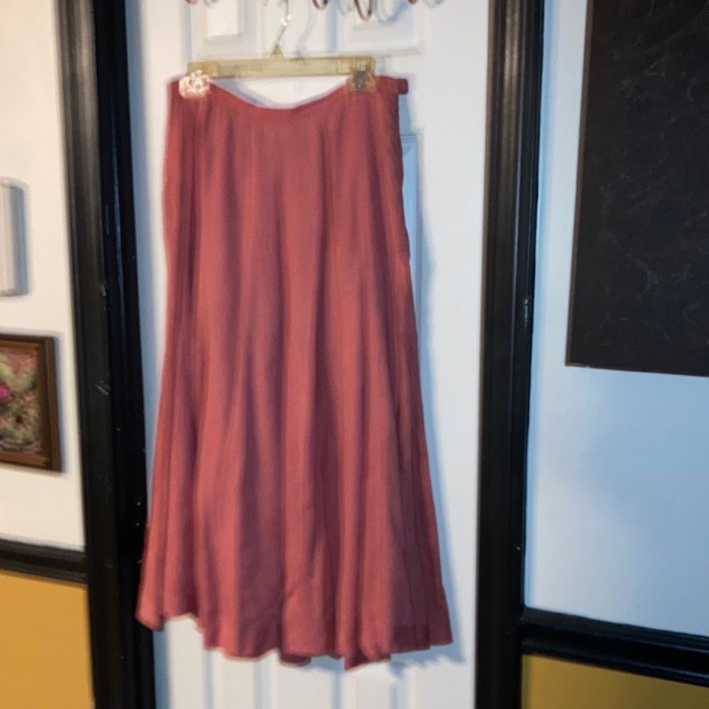 J Jill peach maxi skirt size small petite